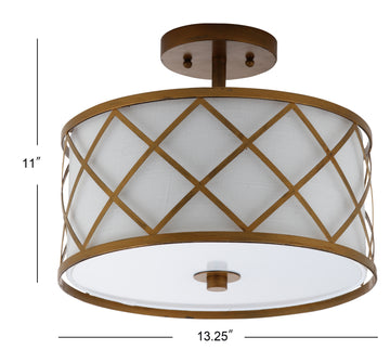 Elizabeth Metal LED Flush Mount - JONATHAN Y